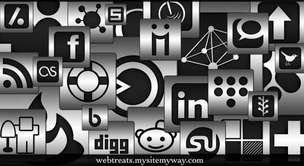 Icones de Redes Sociais para Blog