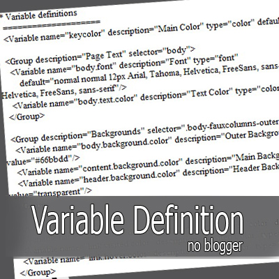 CSS – Variable Definitions no Blogger